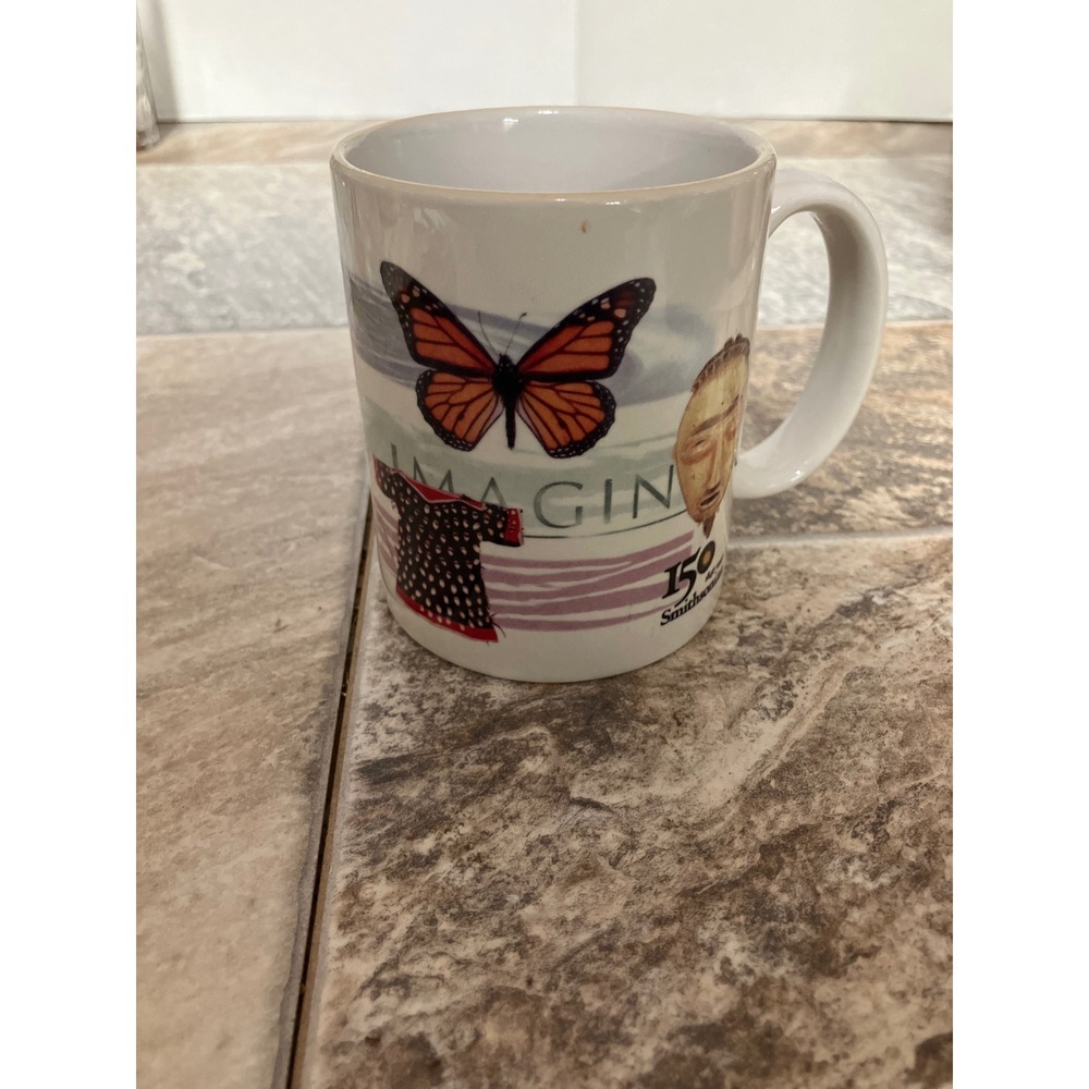 Vintage Smithsonian Institution 150th Anniversary Mug America's Discovery USA - Picture 1 of 6